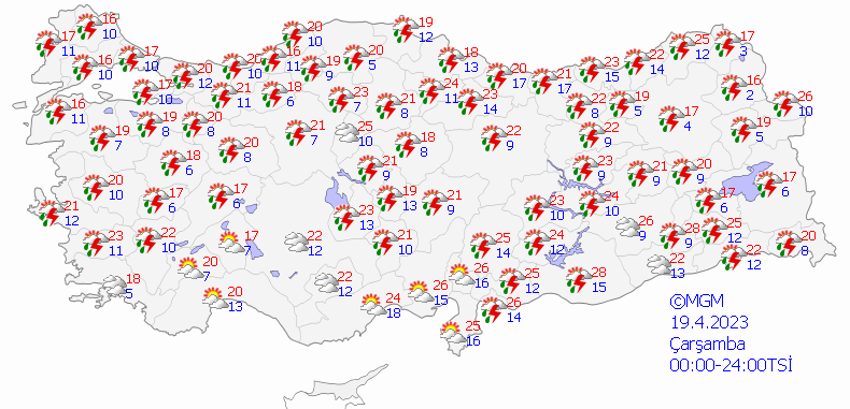 Meteoroloji'den yeni uyarı! Bayramda hava durumu gün gün açıklandı, kuvvetli yağış için saat verildi