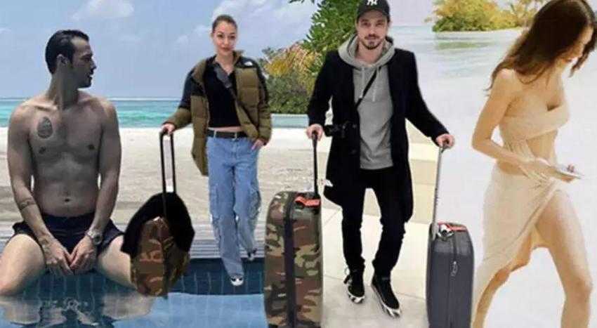Mert Yazıcıoğlu'na poz veren Dilan Çiçek Deniz'den 'Titanic' göndermesi!