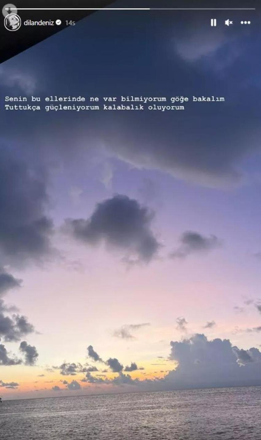 Dilan Çiçek Deniz'den romantik paylaşım!