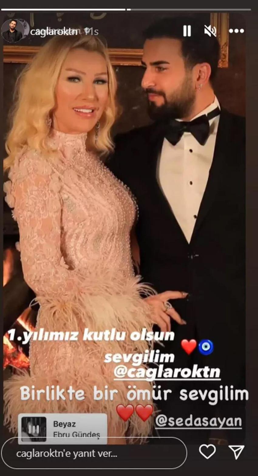 Seda Sayan ile Çağlar Ökten'den evlilik yıl dönümü kutlaması!