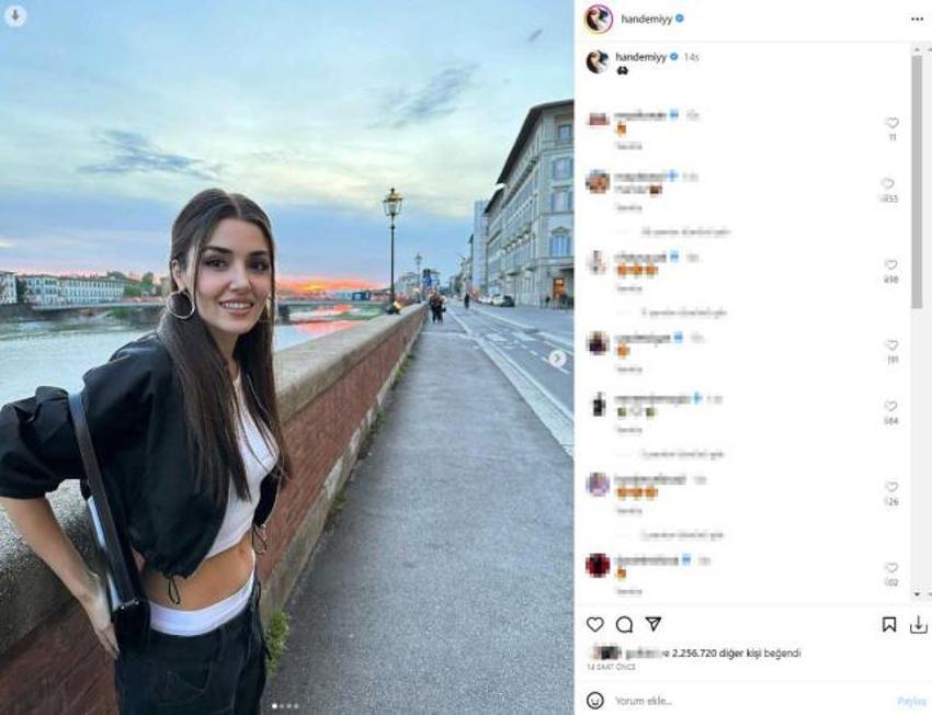 Hande Erçel'in ayakları olay oldu! 'Ayak mı, ayakkabının devamı mı?'