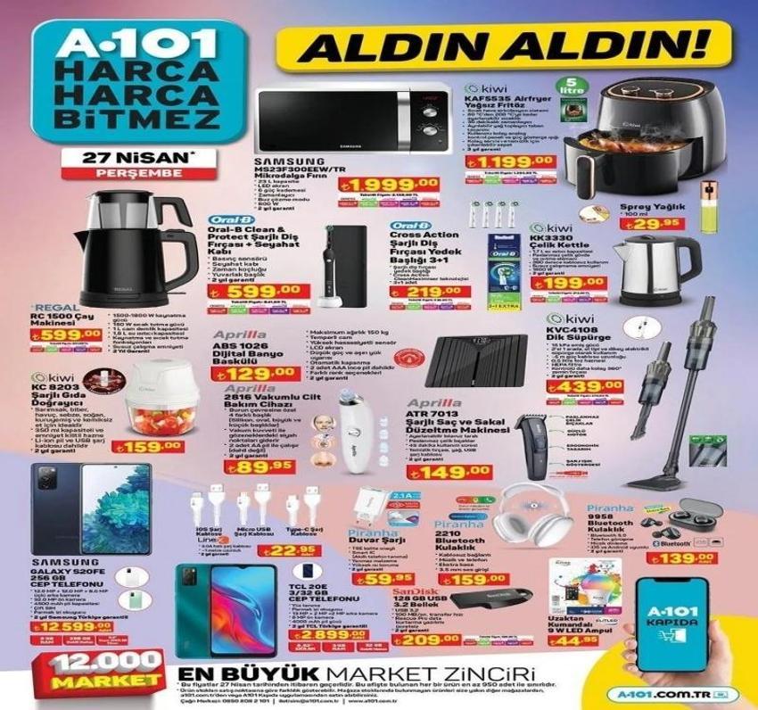 A101 30 Nisan aktüel katalog 2023 yayınlandı! A101 Bahar ürünlerinde dev indirim var! Ped, çadır ne ararsan fiyatlar dipte!