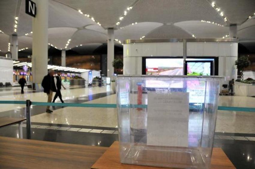 İstanbul Havalimanı'nda oy verme işlemi başladı