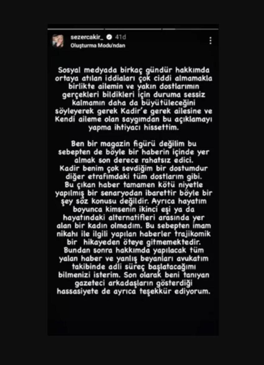 Neslihan Atagül'den Kadir Doğulu'nun aldatma iddialarına yanıt!