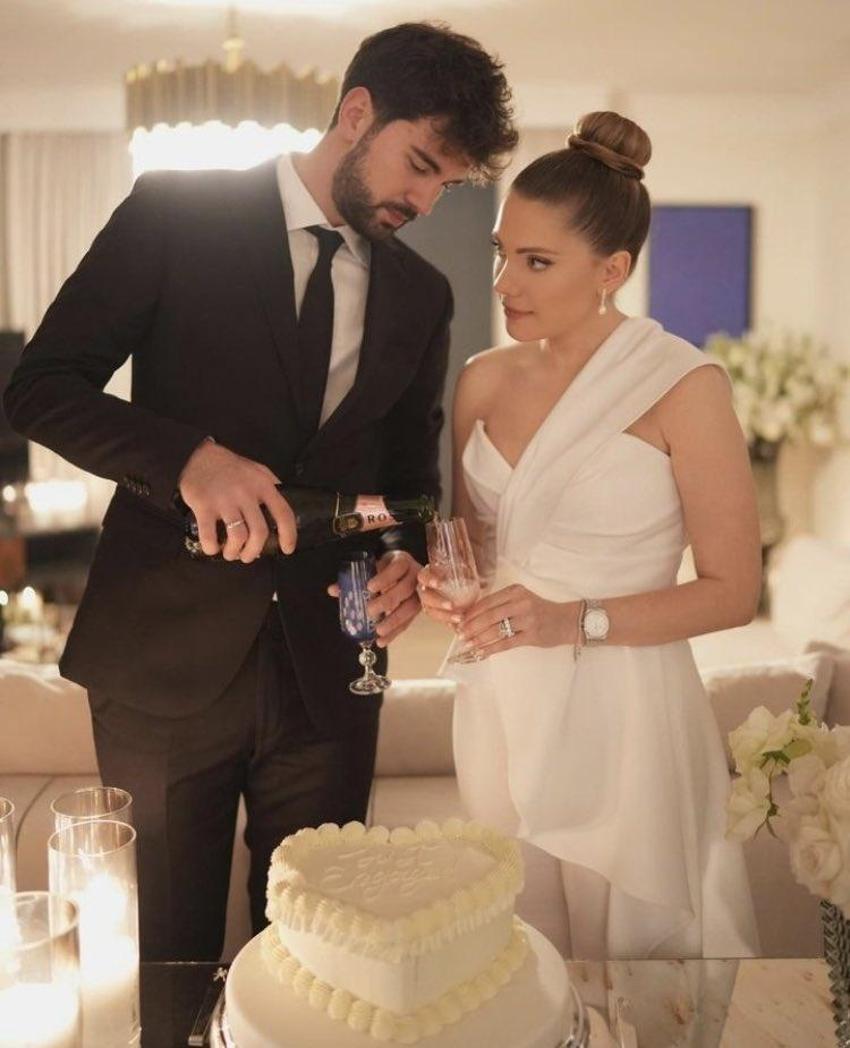 Eda Ece ve Buğrahan Tuncer çifti nişanlandı! Nişan töreninden ilk fotoğraflar geldi