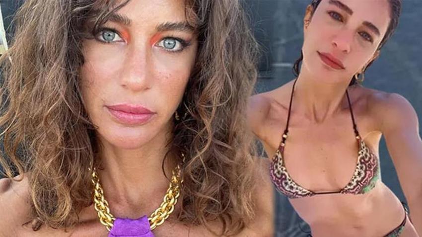 Sezonu Bodrum’da açtı, Çeşme’de devam ediyor! Berrak Tüzünataç’ın denizde sohbet keyfi