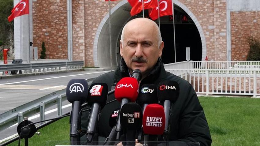 Bakan Karaismailoğlu: Zigana Tüneli ile yıllık 272 milyon TL tasarruf sağlayacağız