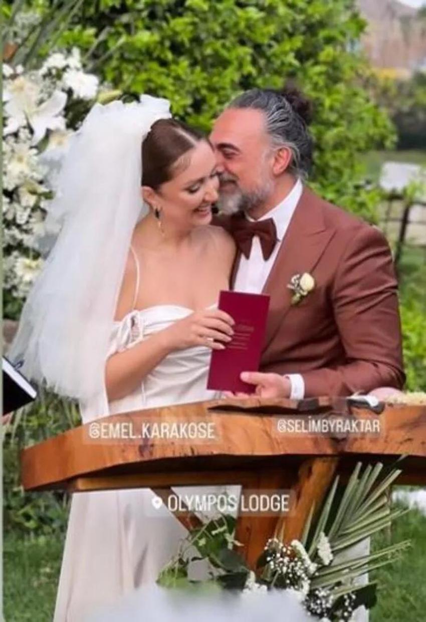 Selim Bayraktar ve Emel Karaköse evlendi!