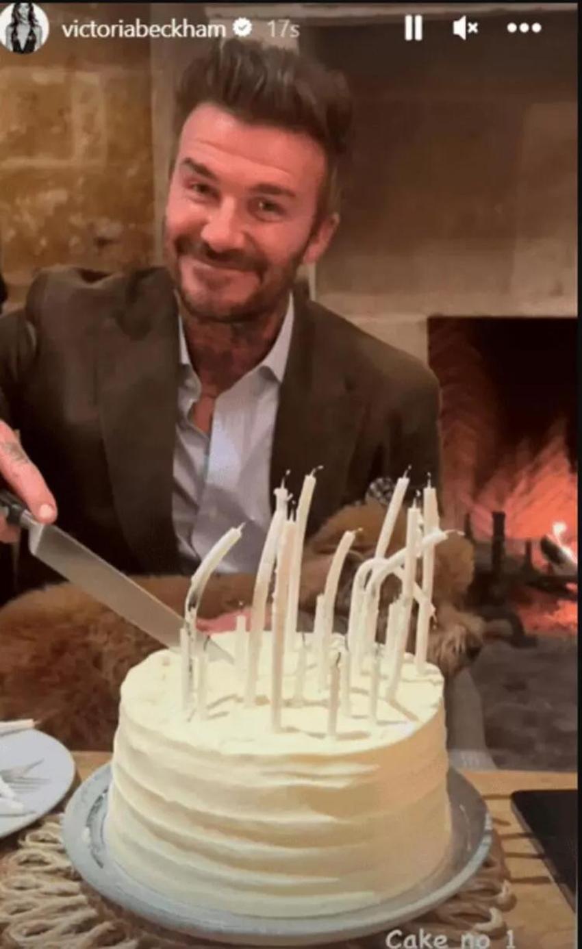 Victoria Beckham'dan eşi David Beckham'a ilginç kutlama!
