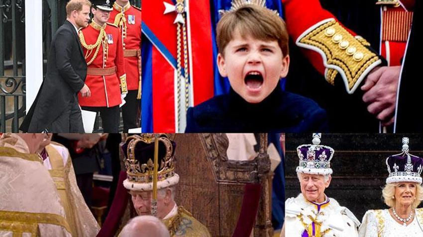 Kral 3. Charles'ın taç giyme törenine damga vuran görüntüler!