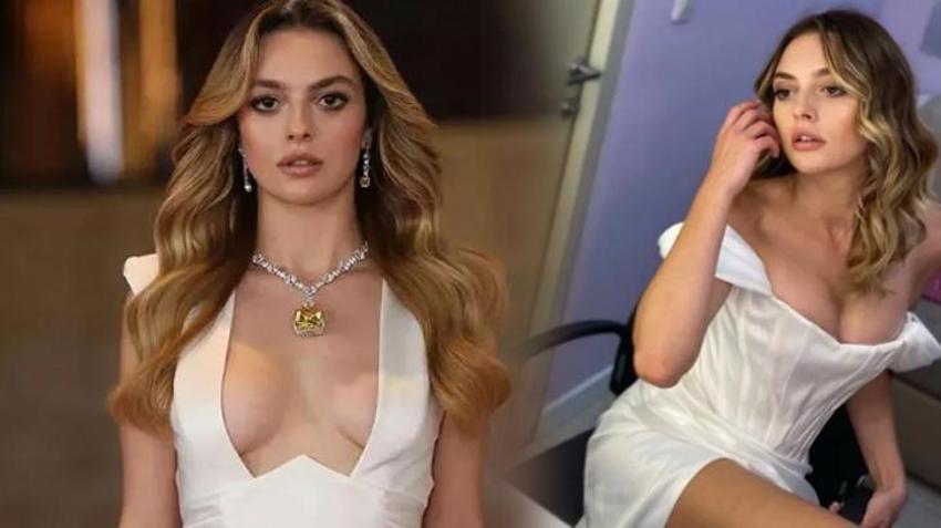 Melis Sezen nefesleri kesti, göğüs dekoltesiyle büyüledi!