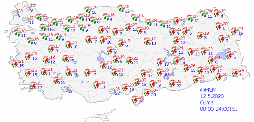 76 ilde dolu yağışı ve kuvvetli yağmur başlıyor! Havalar serin olacak, kritik 'mayıs' uyarısı