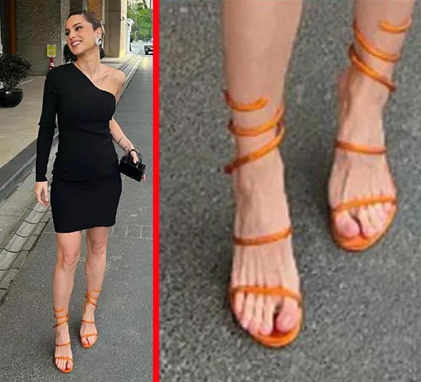 Nazlı Sabancı'nın ayakları dikkat çekti! 'Hande Erçel ile aynı'