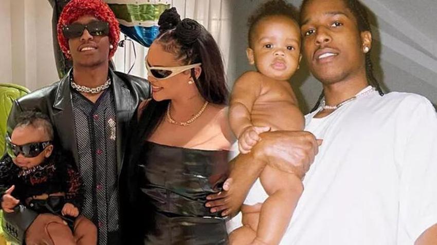 Rihanna ve rapçi ASAP Rocky'nin çifte kutlaması!