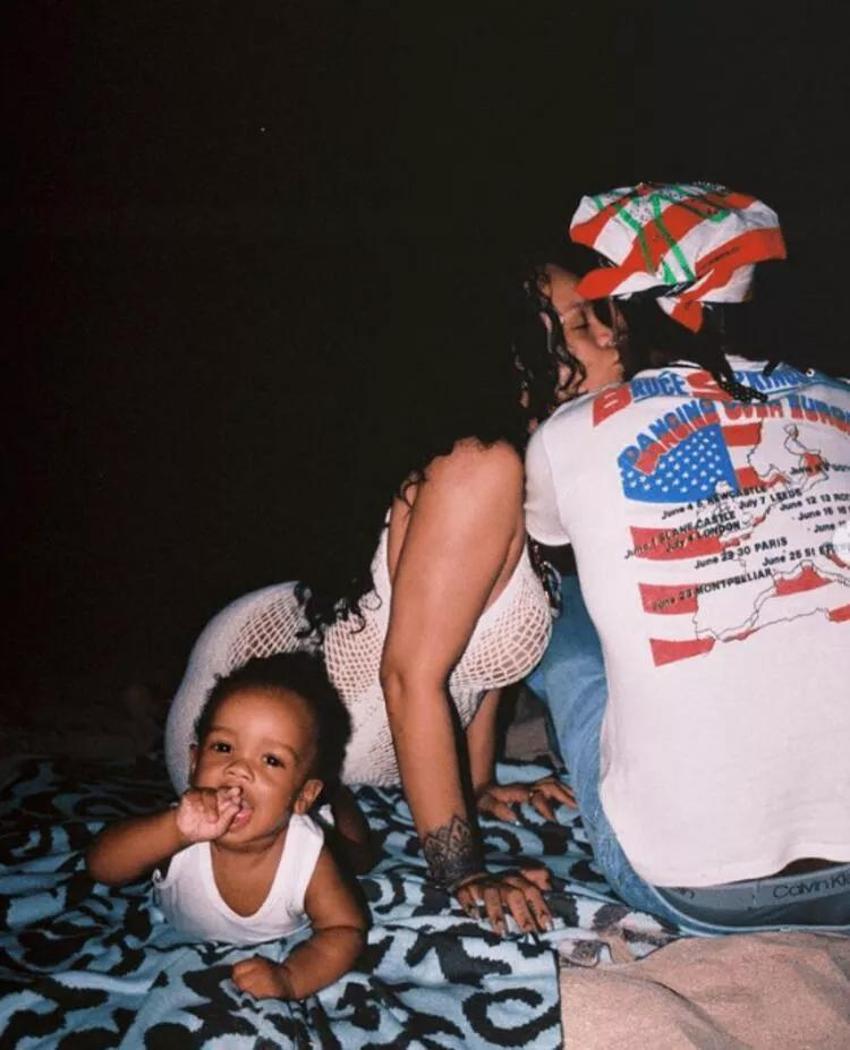 Rihanna ve rapçi ASAP Rocky'nin çifte kutlaması!