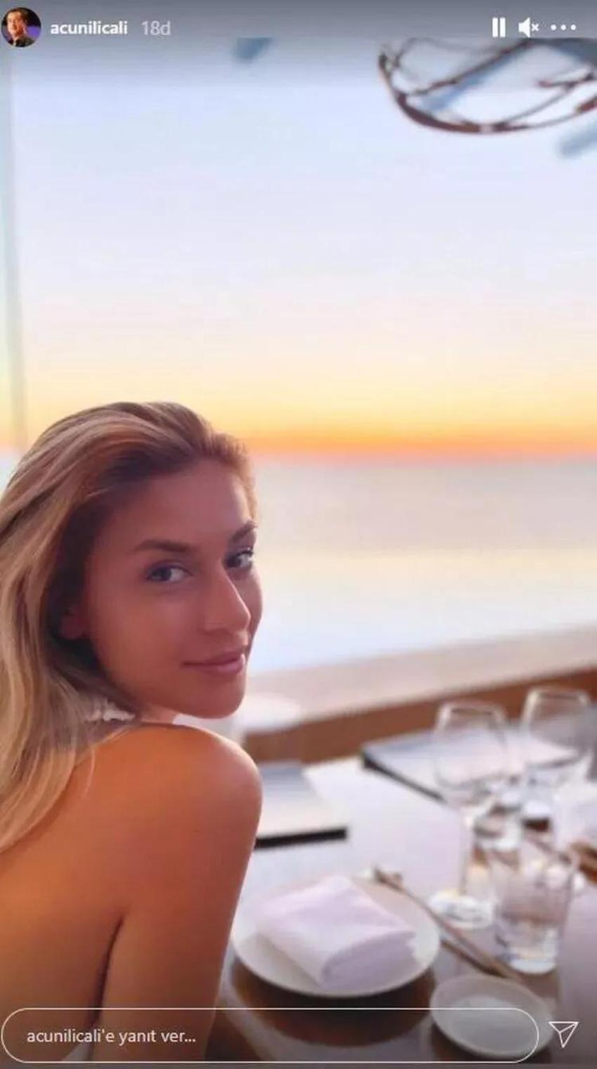 Acun Ilıcalı'dan sevgilisi Çağla Altunkaya ile yeni poz!
