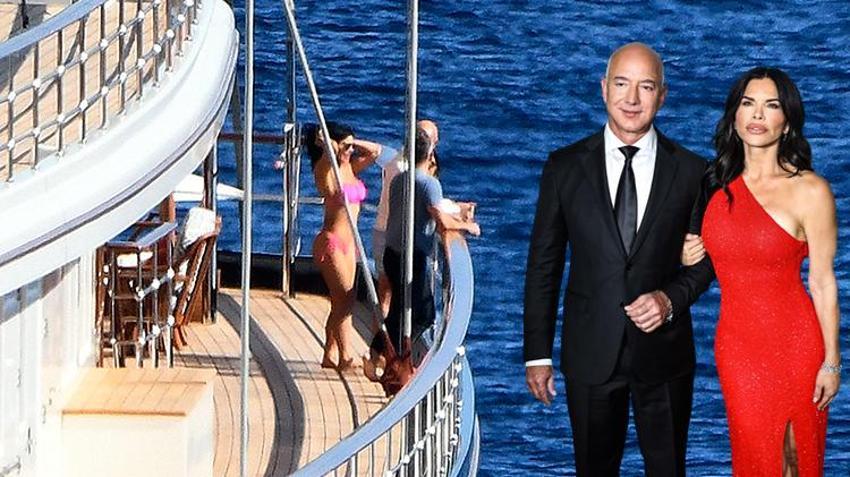 Jeff Bezos ve sevgilisinin aşk tatili!