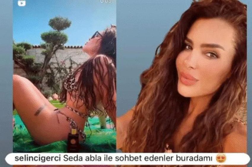 Selin Ciğerci güneşlenirken pozlarını paylaştı!