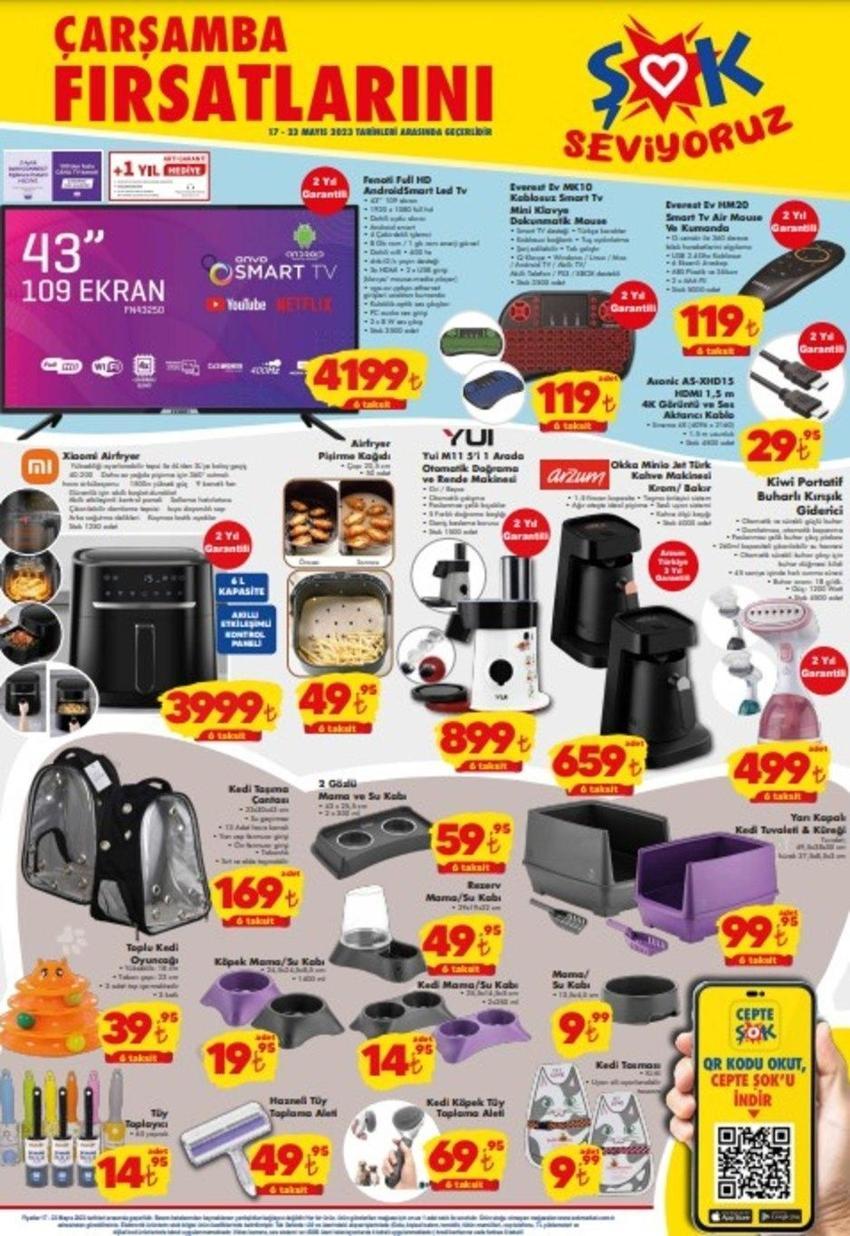 ŞOK 19-23 Mayıs aktüel katalog 2023 yayınlandı! Kablosuz saç maşası 199 TL, kırışık giderici buharlı 299 TL! Sürpriz liste...