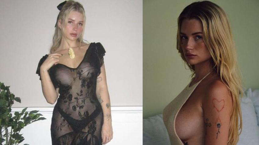 Lottie Moss verdiği pozla olay oldu! Bikini üstünü çıkardı
