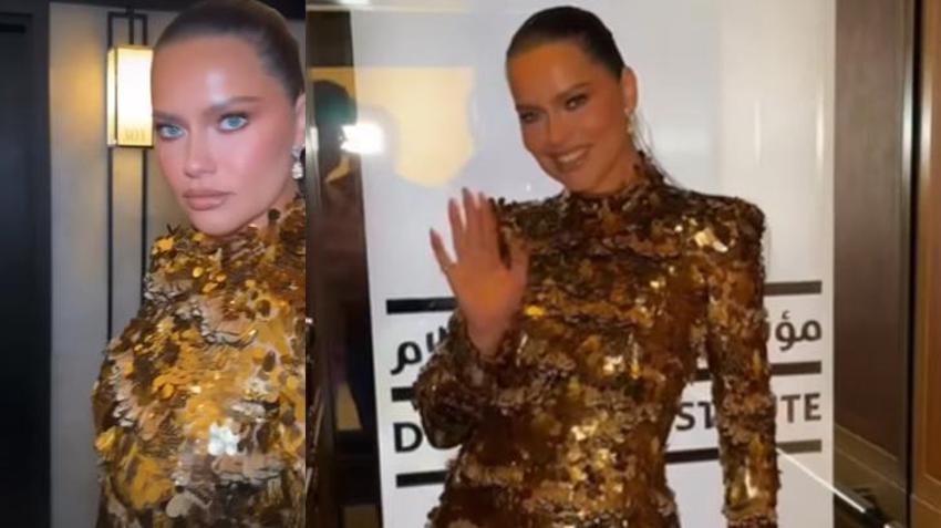 Adriana Lima şimdi de kıyafetiyle dikkatleri çekti ve sosyal medyada çok konuşuldu!