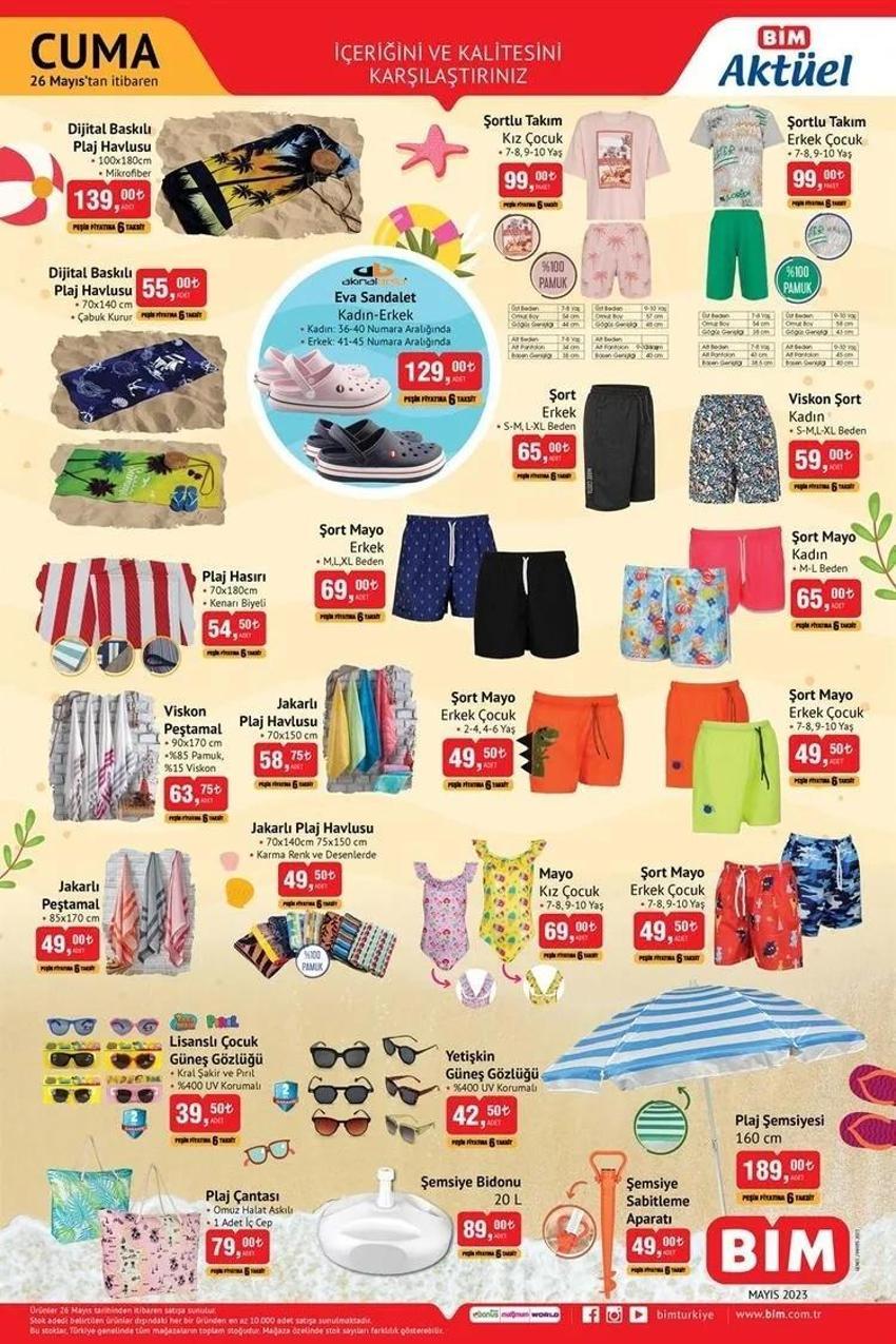 BİM 24-26 Mayıs aktüel katalog 2023 yayınlandı! 5 kilo mangal kömürü 58 TL, sandalet terlik kadın, erkek 49 TL! Sürpriz liste...