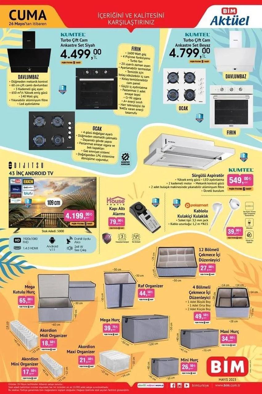 BİM 24-26 Mayıs aktüel katalog 2023 yayınlandı! 5 kilo mangal kömürü 58 TL, sandalet terlik kadın, erkek 49 TL! Sürpriz liste...