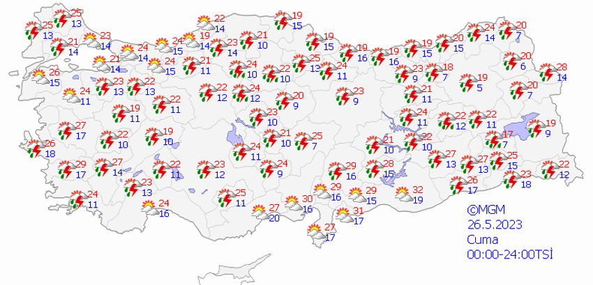 Meteoroloji haritasındaki şaşırtan görüntü! 81 ilde başlayacak, kritik uyarı