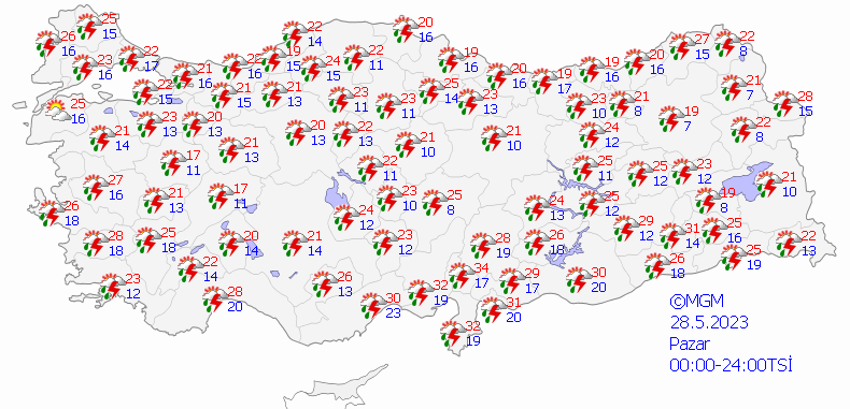 Meteoroloji haritasındaki şaşırtan görüntü! 81 ilde başlayacak, kritik uyarı