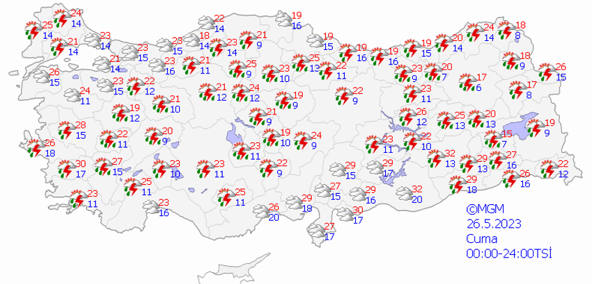 Dolu, şimşek ve şiddetli yağış alarmı! Meteoroloji uyardı, kırkikindi yağmurları geliyor