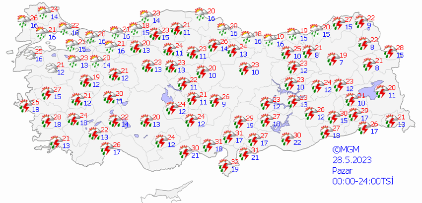 Dolu, şimşek ve şiddetli yağış alarmı! Meteoroloji uyardı, kırkikindi yağmurları geliyor