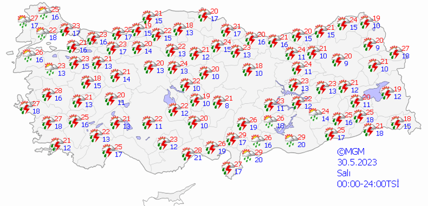 Dolu, şimşek ve şiddetli yağış alarmı! Meteoroloji uyardı, kırkikindi yağmurları geliyor