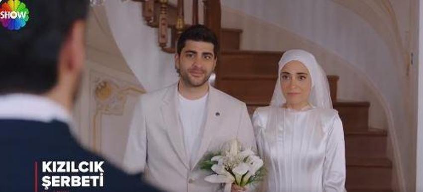 Kızılcık Şerbeti 28. bölüm fragmanı: Nursema gelinliği giydi! Kıvılcım, Alev ve Abdullah'ın aşk şifresini çözdü!