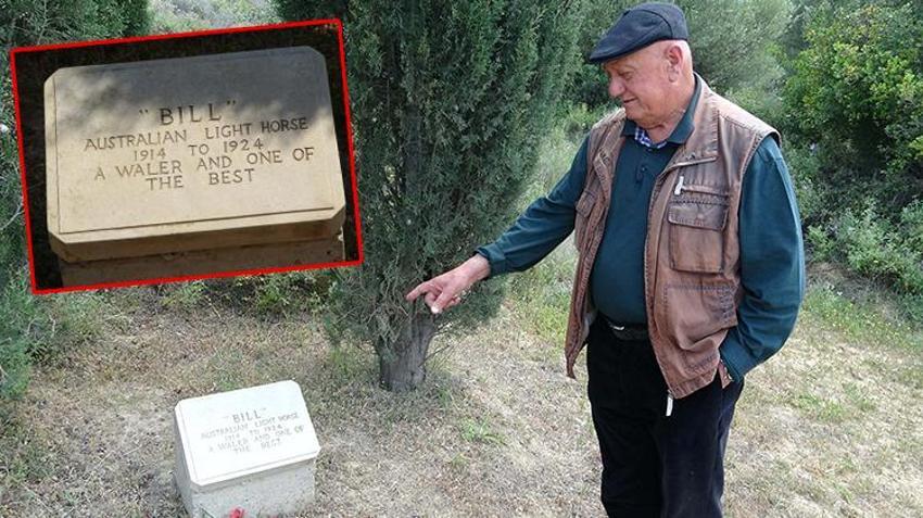 Çanakkale Savaşları'nda görev yapan süvari atı 'Bill'in mezarı Çanakkale'de!