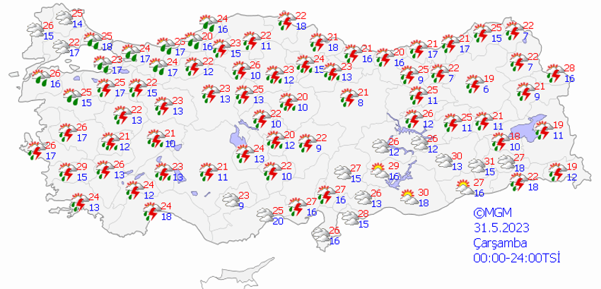 76 il yağmura teslim olacak! Meteoroloji son dakika açıkladı, çok kuvvetli geliyor
