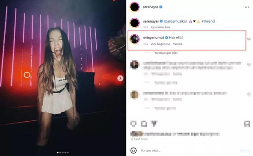 Serenay Sarıkaya'nın paylaşımına eski sevgilisi Umut Evirgen'den yorum!
