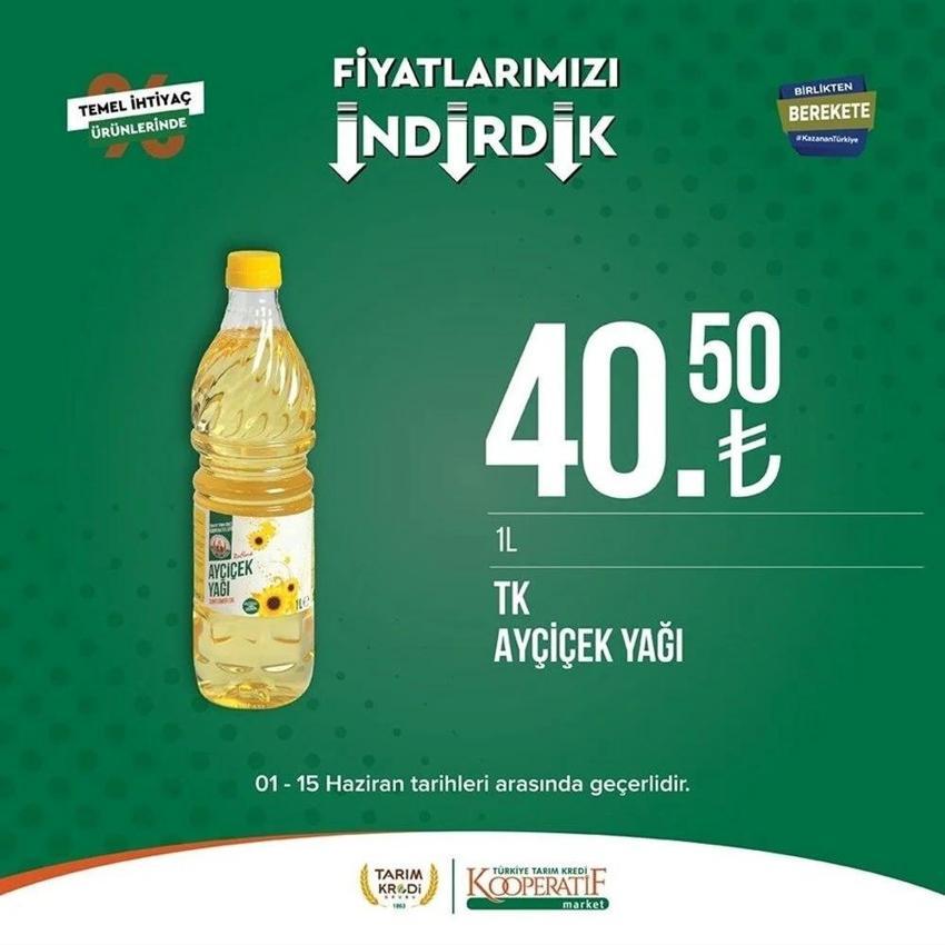 Tarım Market 7-15 Haziran aktüel katalog 2023 yayınlandı! Tarım Kredi'de Babalar Günü sürprizi var! Ayçiçek yağında dev indirim...