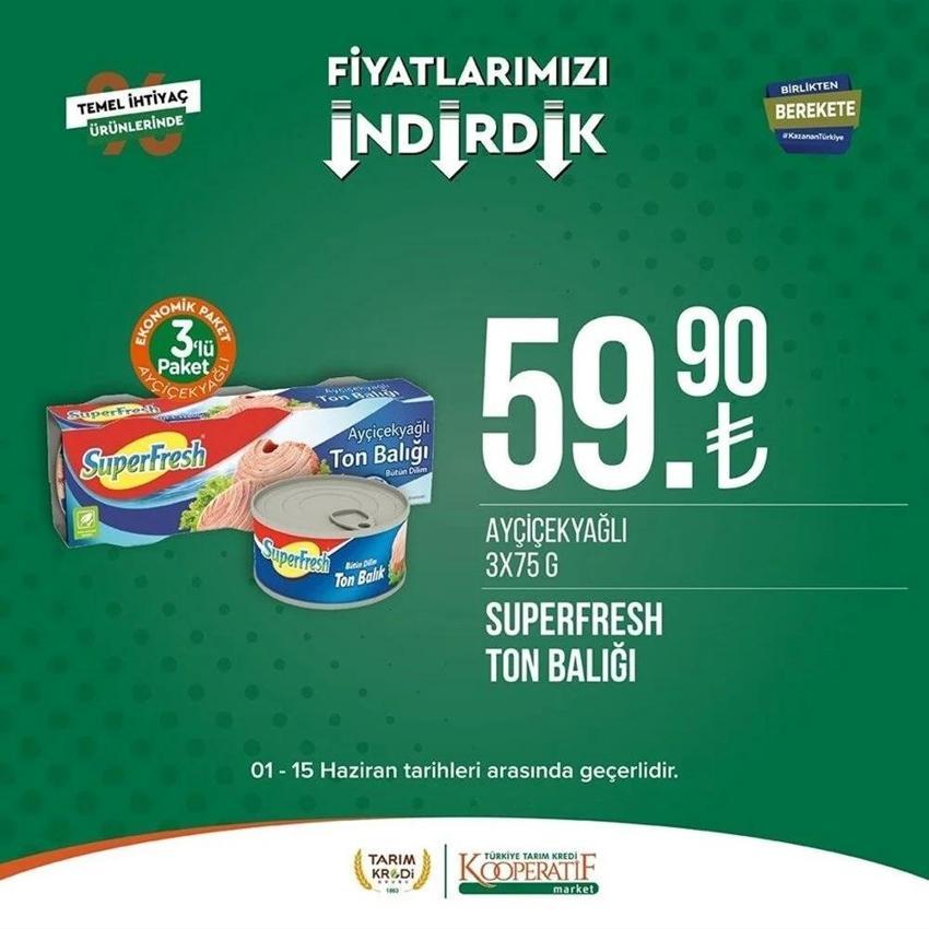 Tarım Market 7-15 Haziran aktüel katalog 2023 yayınlandı! Tarım Kredi'de Babalar Günü sürprizi var! Ayçiçek yağında dev indirim...