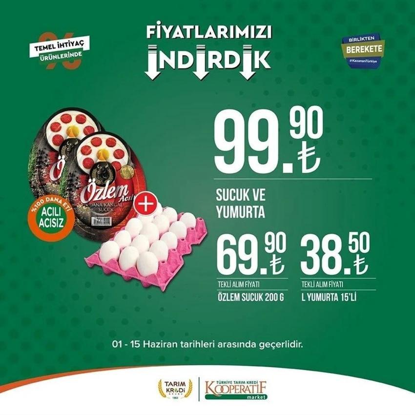 Tarım Market 7-15 Haziran aktüel katalog 2023 yayınlandı! Tarım Kredi'de Babalar Günü sürprizi var! Ayçiçek yağında dev indirim...