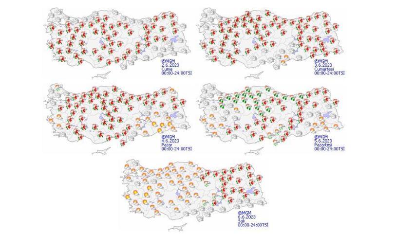 Meteoroloji son dakika uyardı: Yağmur dalgası illeri fena vuracak! Sel, fırtına, hortum alarmı