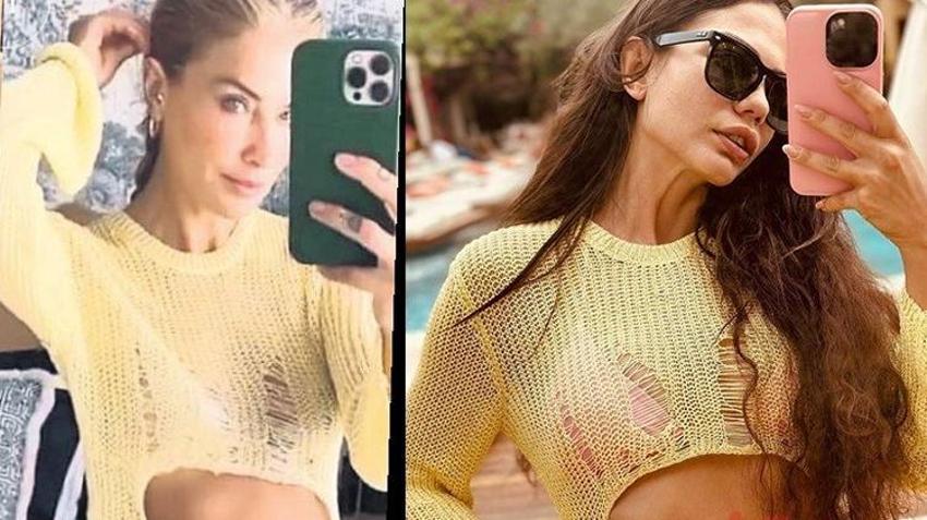 Demet Özdemir'den leopar bikinili poz! 'Ateş gibi yaktın geçtin'