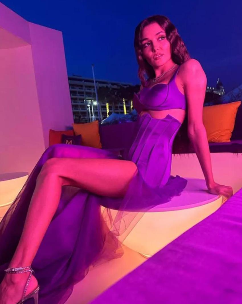 Hande Erçel'in Cannes pozlarına beğeni yağdı! 'Sana kırmızı halılar yakışır'