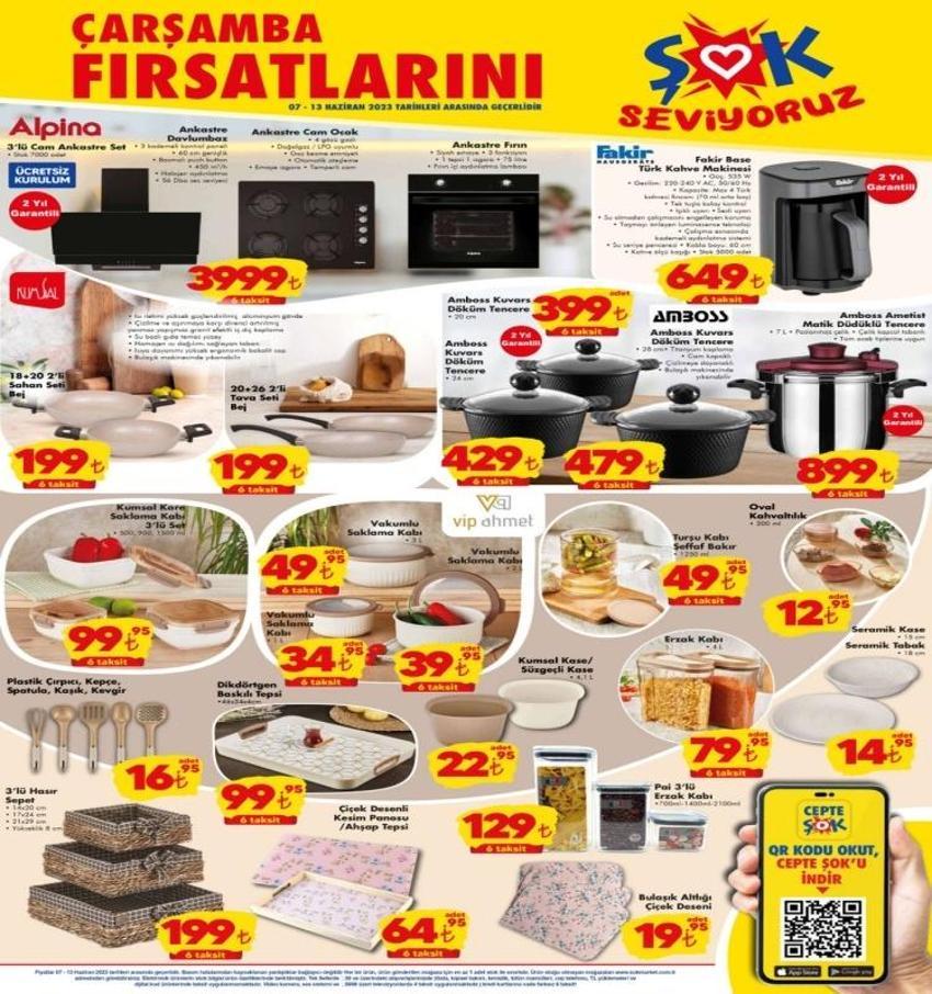 ŞOK 9-13 Haziran aktüel katalog 2023 yayınlandı! Güneş kremi 69 TL, Blender 229 TL! ŞOK Kadınlar özel sürprizi var!