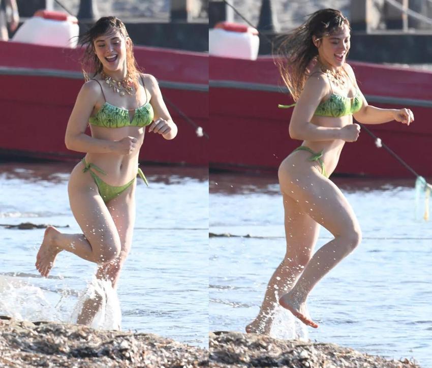 Rabia Soytürk kumsalda pozlar verdi! Fiziği dikkat çekti