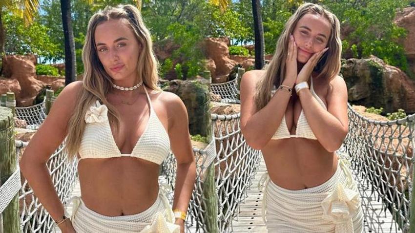 Millie Court bikinili pozlarıyla olay yarattı!