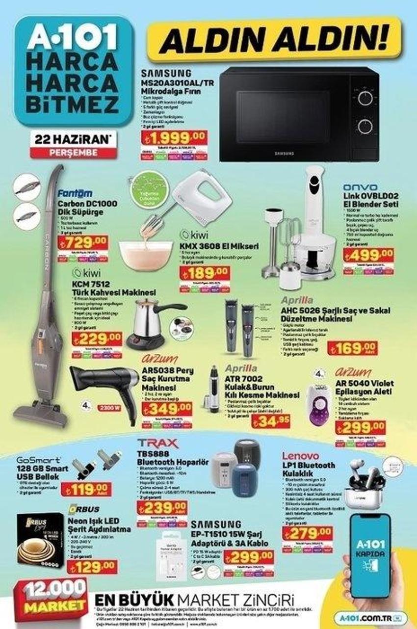 A101 22 Haziran aktüel katalog 2023 yayınlandı! Bayram şekerinde sürpriz kampanya var!