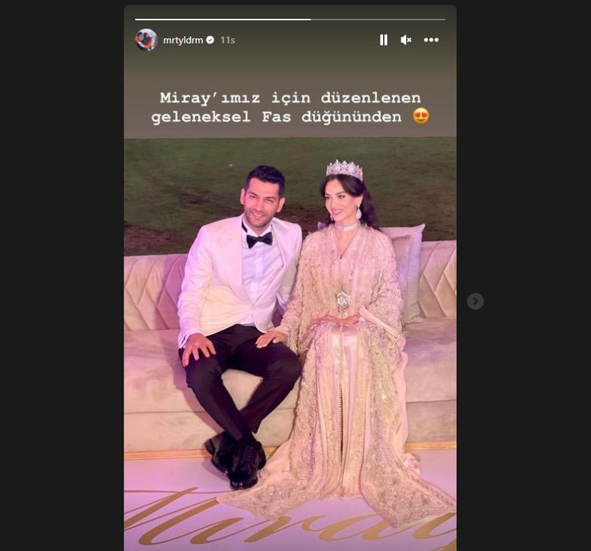Murat Yıldırım ve Iman Elbani çiftinden kızları için düğün!