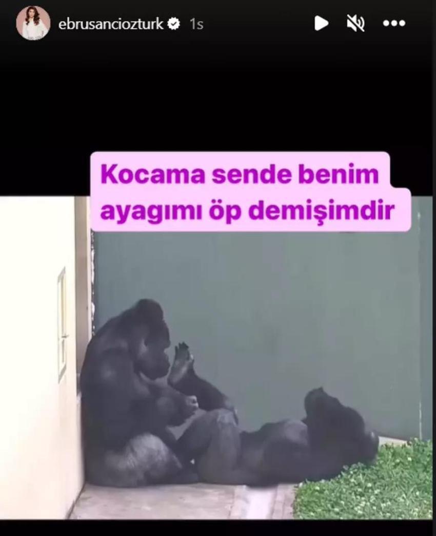 Ebru Şancı'dan eğlenceli paylaşım! 'Kocama ayağımı öp demişimdir'