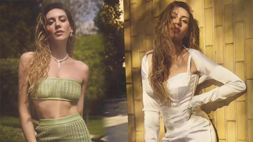 Sinem Kobal'dan dekolte şov! Pozlarını arka arkaya paylaştı