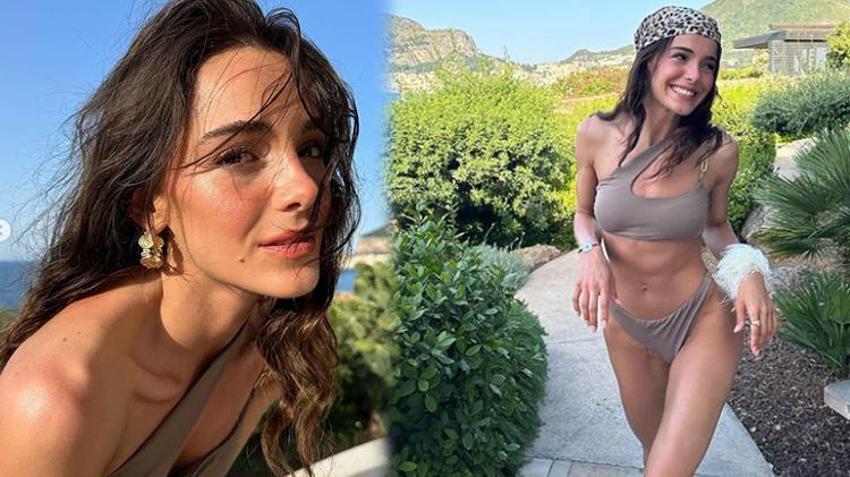 Hafsanur Sancaktutan tatil pozlarıyla yıktı geçti! Kerem Bürsin'den yorum geldi